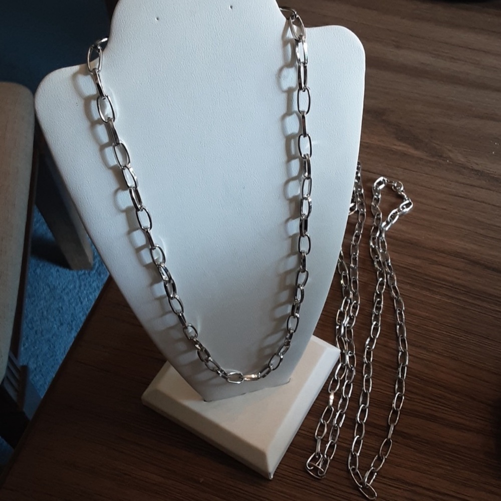 LG link necklace paperclip style unisex